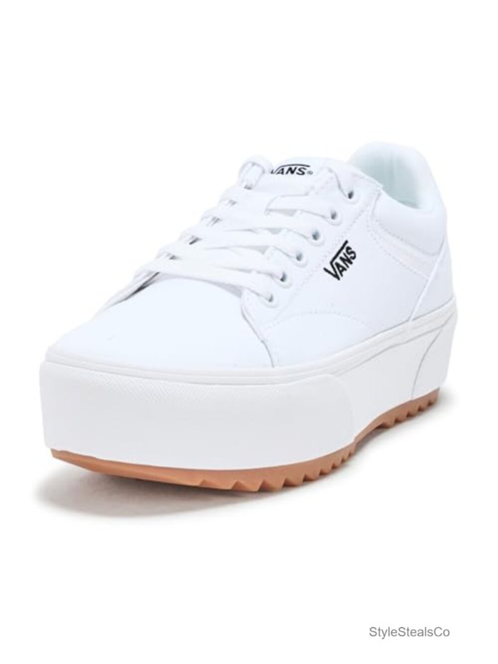 Platform Sneakers Low Top Canvas Lace Up Casual Tennis Style